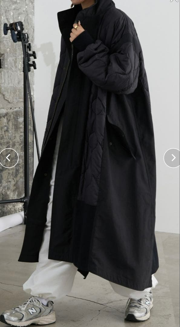 etsinta エシンタ マキシミリタリーコート キルティング チャオパニック