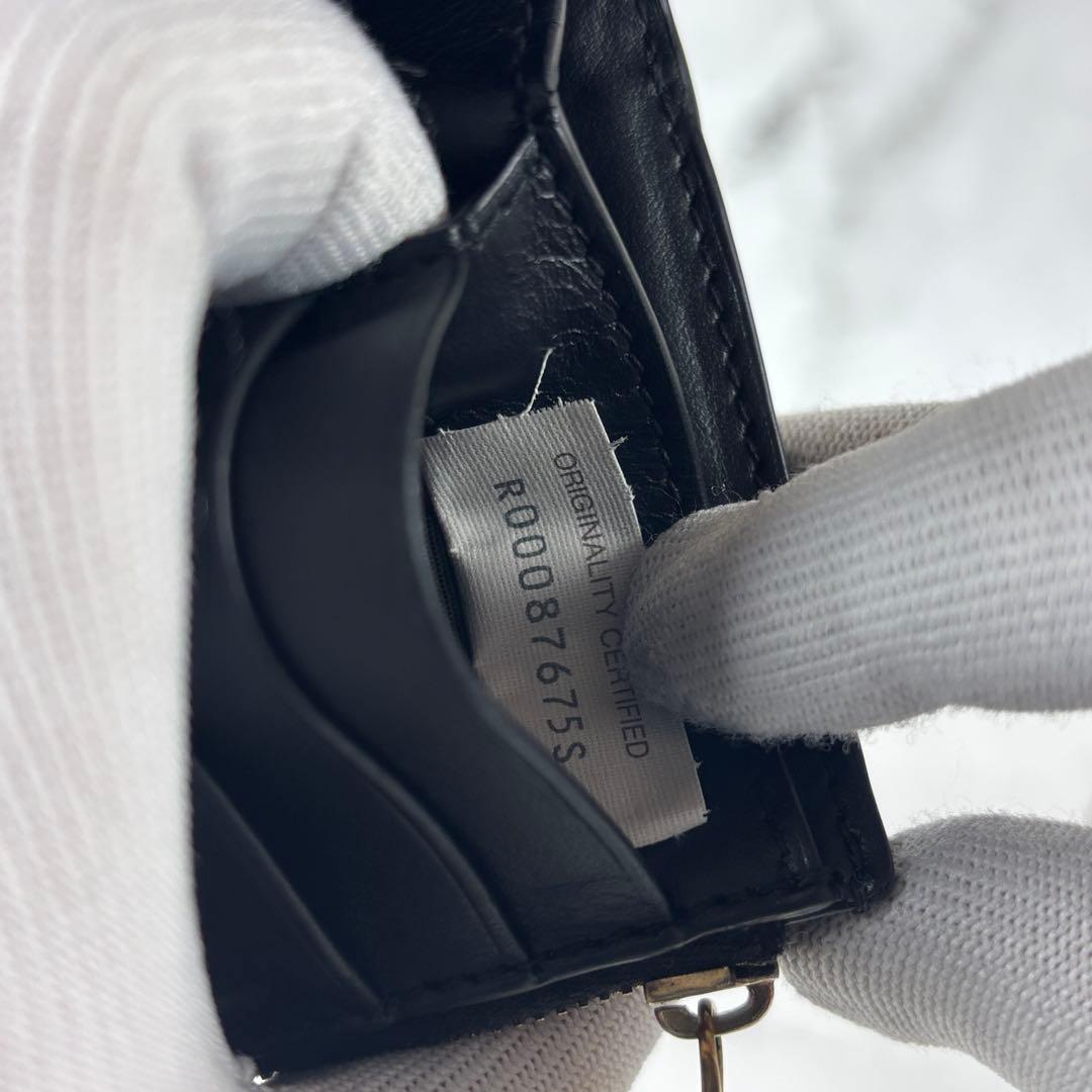 BOTTEGA VENETA 財布 2つ折り イントレチャート 黒