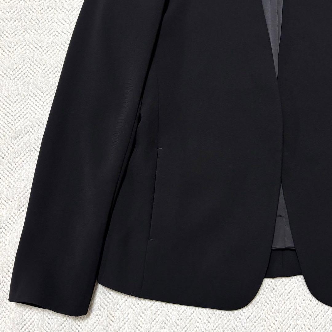 極美品 PLST プラステ 洗える トリアセブレンド ノーカラー パンツスーツ