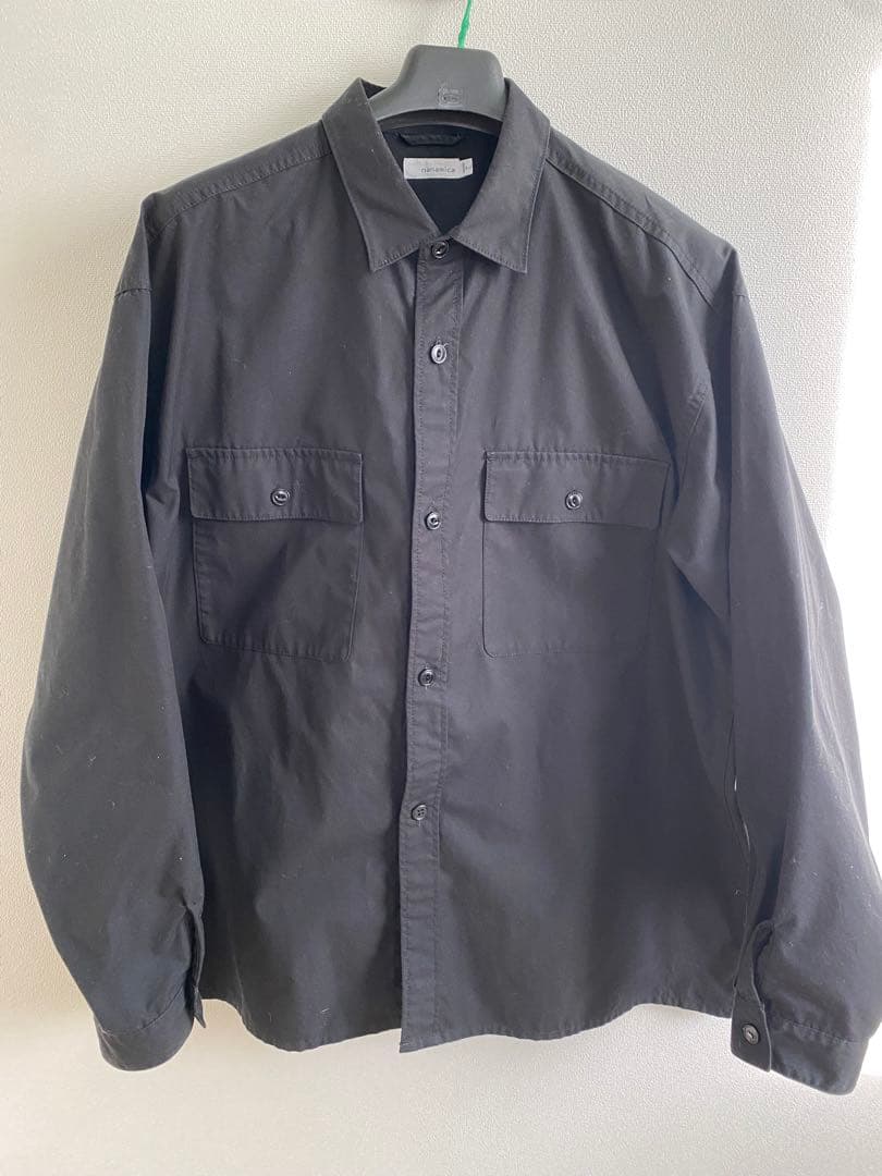 nanamica 黒長袖シャツ L