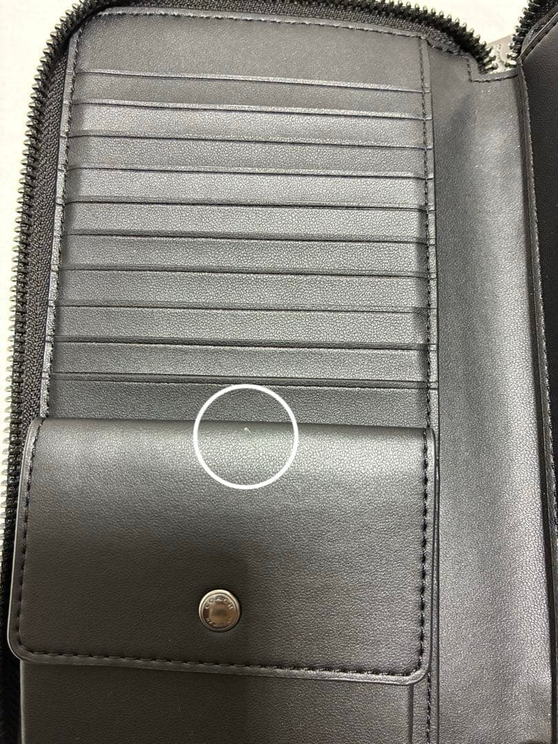 【美品】COACH/コーチ　ダブルジップトラベルオーガナイザー　大容量　ブラック