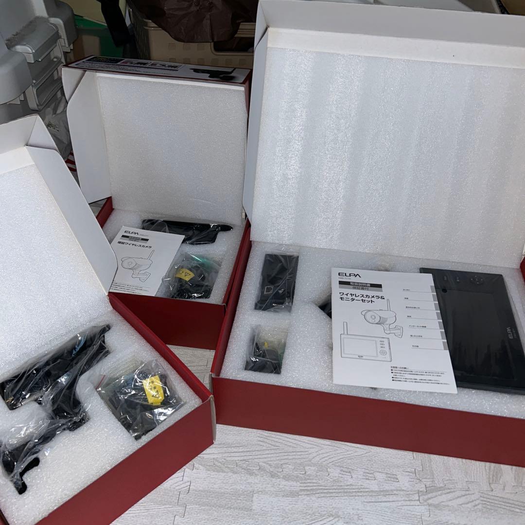 ELPA ワイヤレスカメラとモニターセット