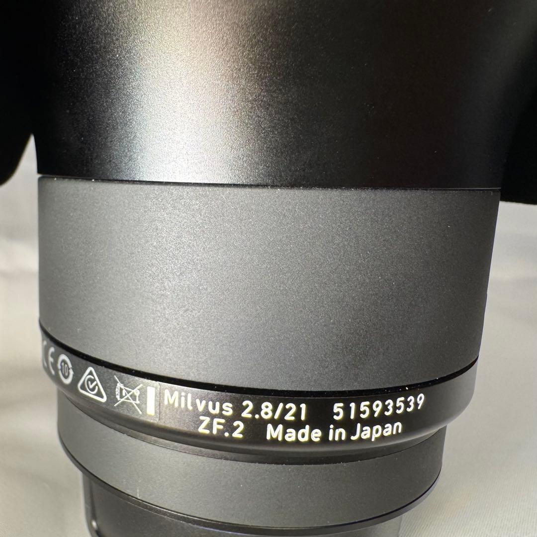 Carl Zeiss Milvus 21mm F2.8 ZF.2 レンズ 美品