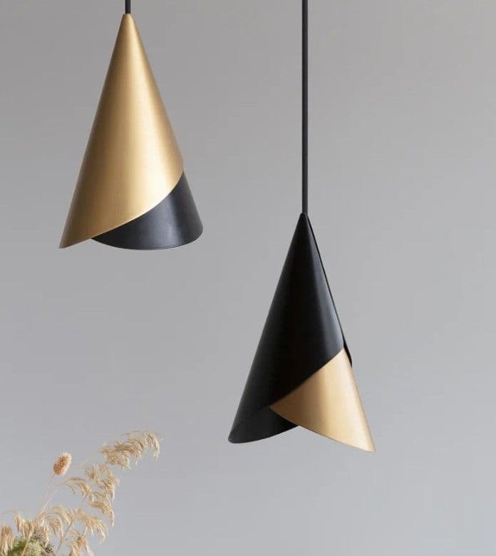 UMAGE Cornet ブラック・ブラス ペンダントライト