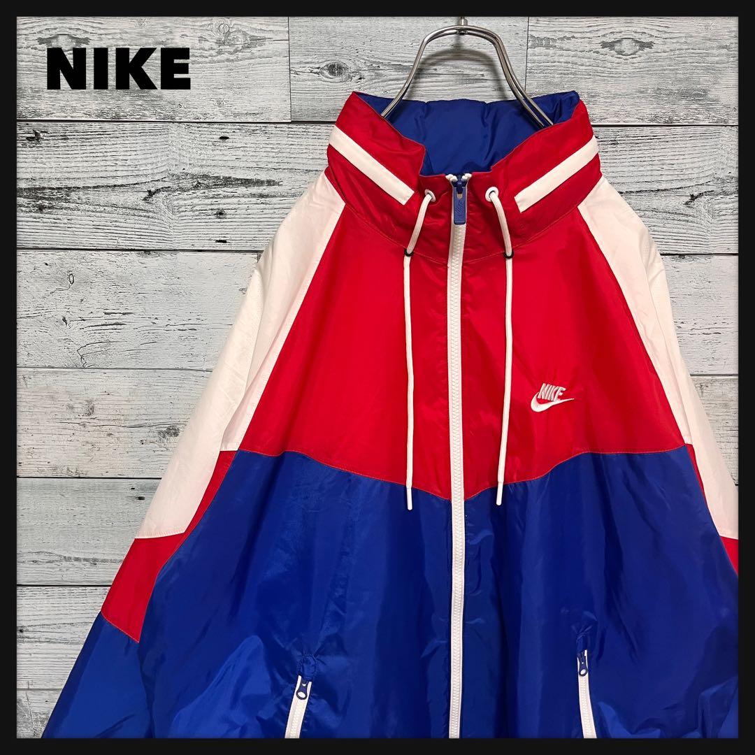 t154【美品】ナイキ 刺繍 ロゴ ナイロンジャケット 伊澤彩織 まひろ 着用