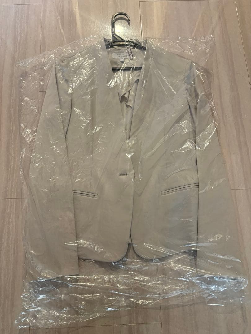 BEAUTY&YOUTH ノーカラーパンツスーツ