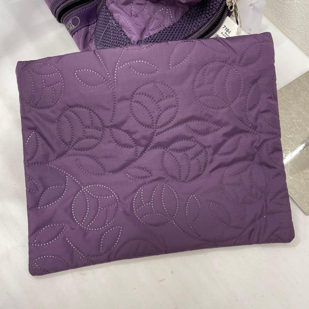 ●1466 LeSportsac レスポートサック　2way ボストンバッグ　紫