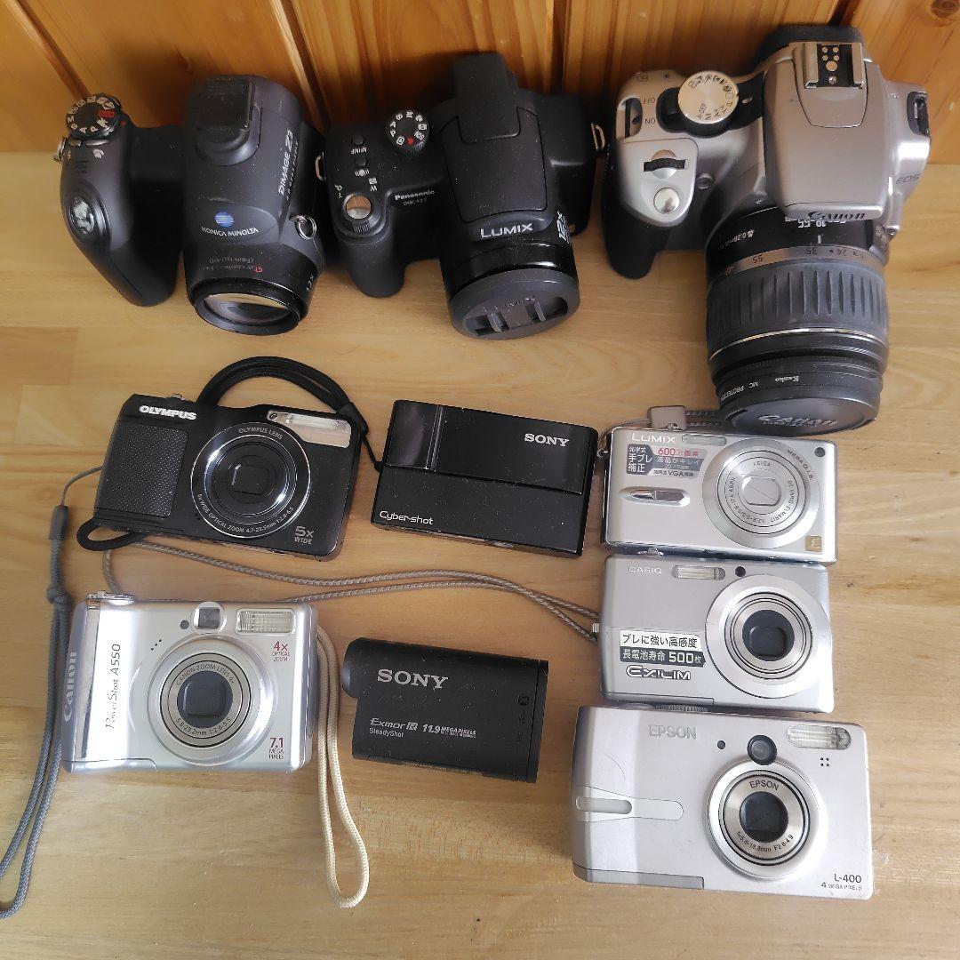 デジカメと動画カメラのまとめ売り10台