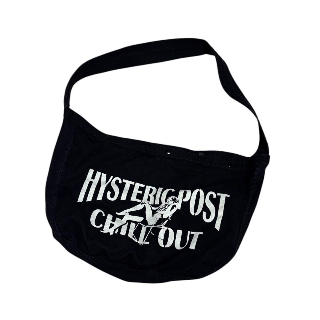 ヒステリックグラマー　HYSTERIC POST メッセンジャーバッグ　黒