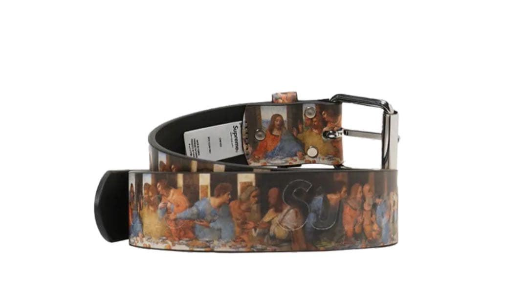 Supreme Last Supper Leather Belt Sサイズ