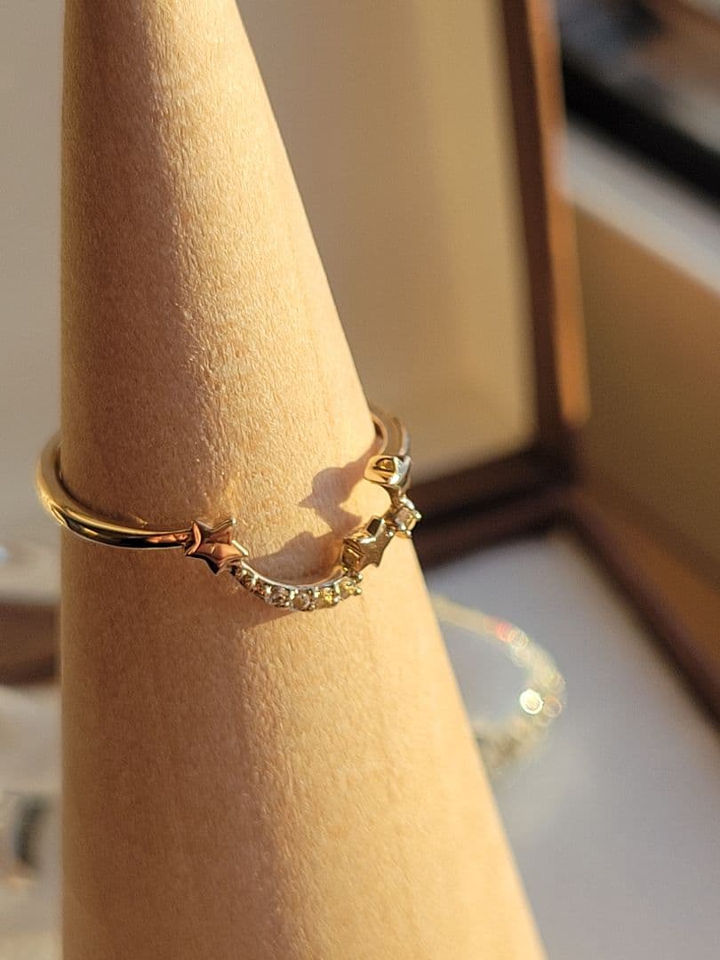 美品★K10 YG リング 指輪 サマンサティアラ