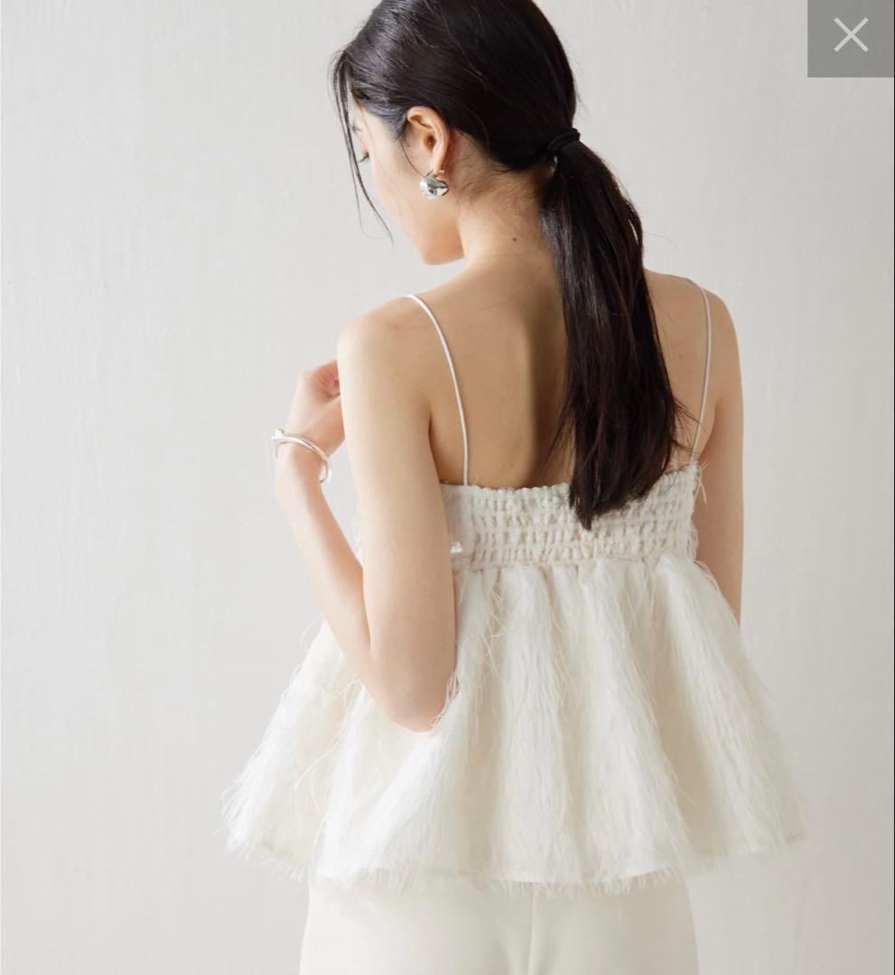 ウィムガゼット♡フェザーキャミブラウス新品