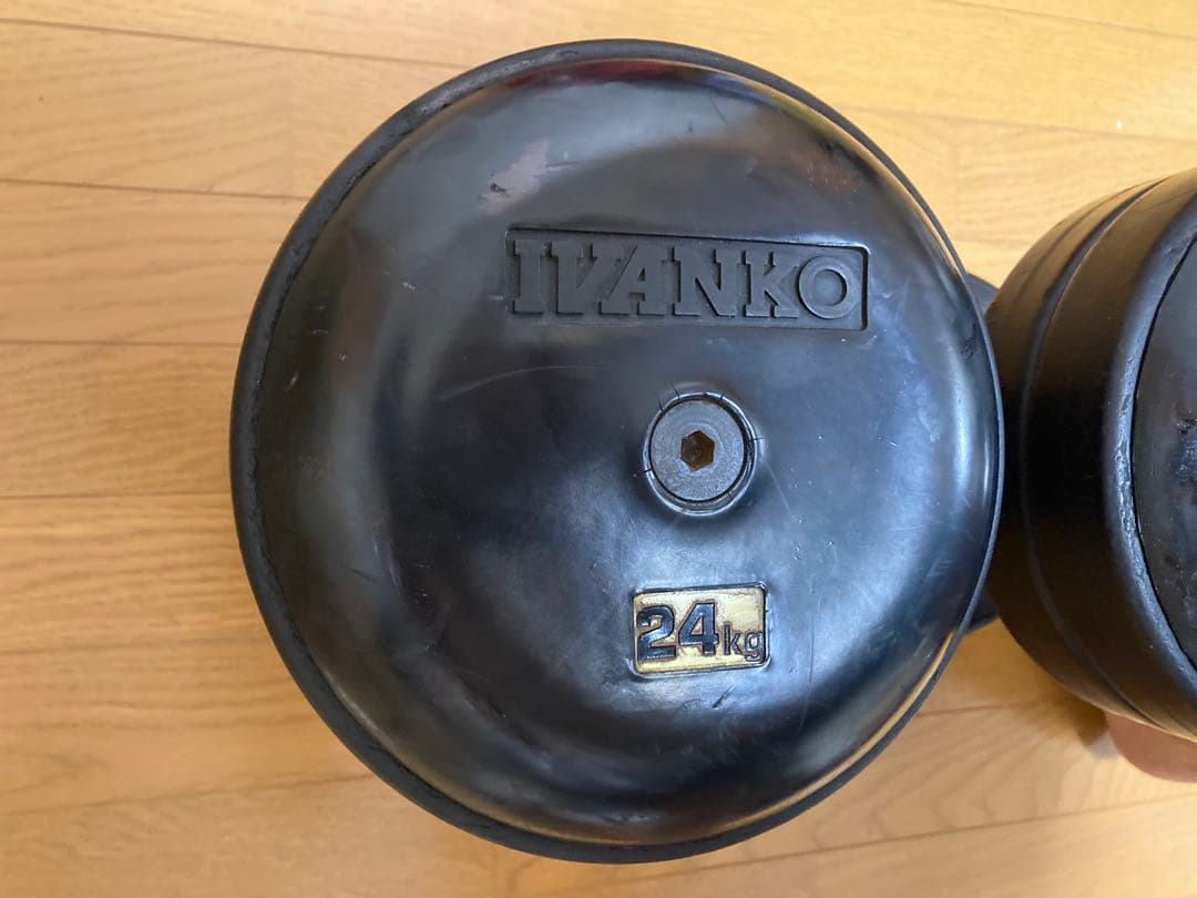 【2/8まで限定価格】②ivankoラバーダンベル24kg　irotec mbc