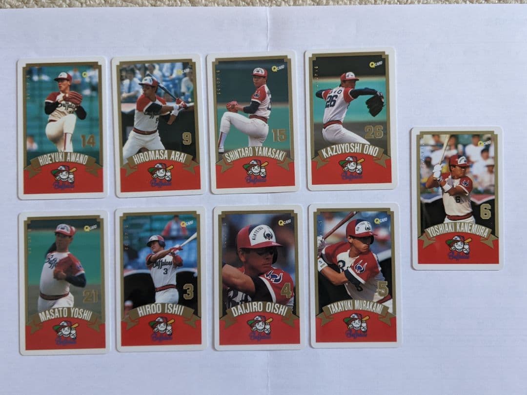 近鉄バファローズ　トレカ　カード　Qカード　プロ野球