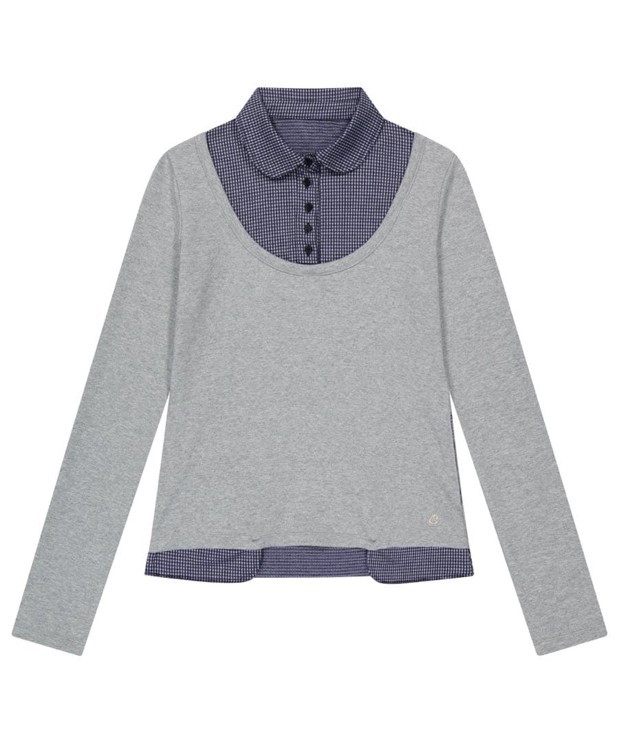 トップス COYSEIO REVERSIBLE COLLAR LONGSLEEVES