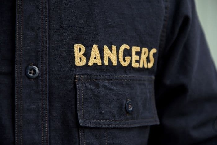 田中野夫　フリーホイーラーズ ワークシャツ Bangers Gow Job