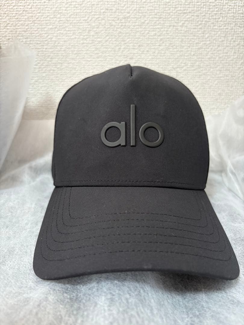 【最終価格】alo yoga 黒 キャップ メッシュ