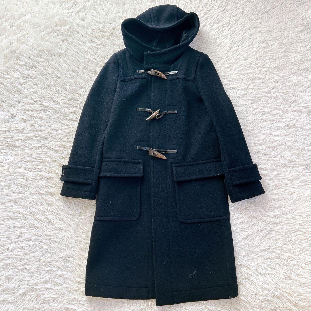 美品　HYKE ダッフルコート　ロングコート　ロング丈　トグル　ネイビー
