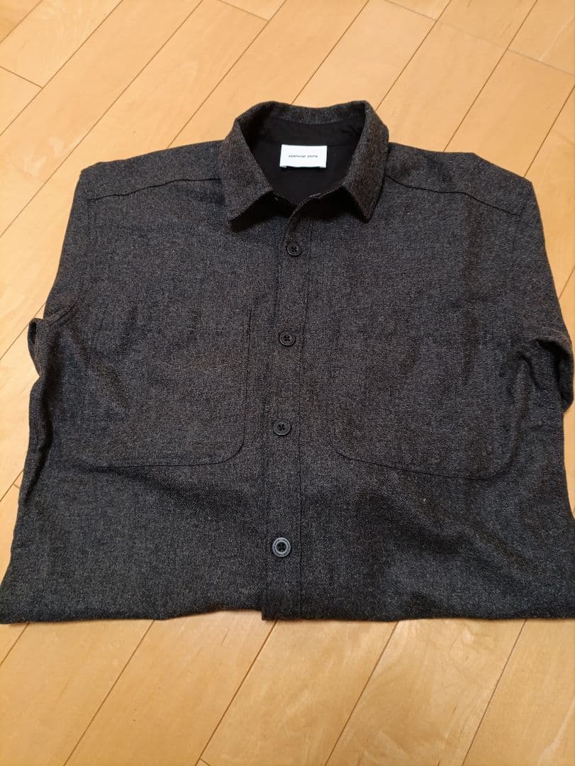 solamonat poche ソラモナポッシェ CPOシャツ ウールポリ