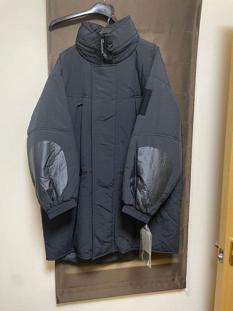 PRIORITY ブラック 中綿コートフード付き