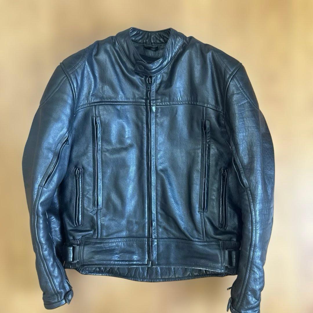 ブラック ライダースジャケット Lサイズ