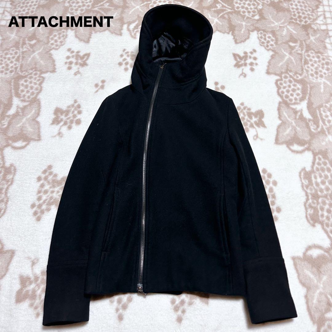 ジャケット・アウター ATTACHMENT heavy melton hooded blouson 2