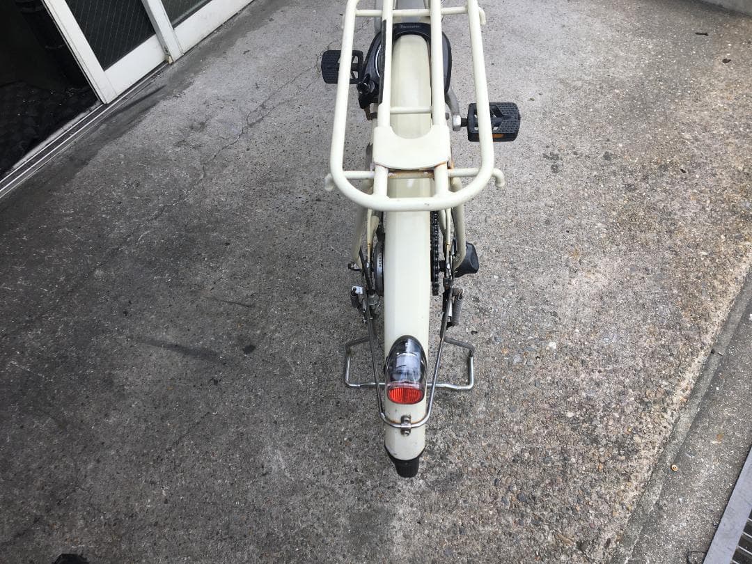 地域限定送料無料　ビビ　DX　8,9AH　子供乗せ　白　神戸市　電動自転車