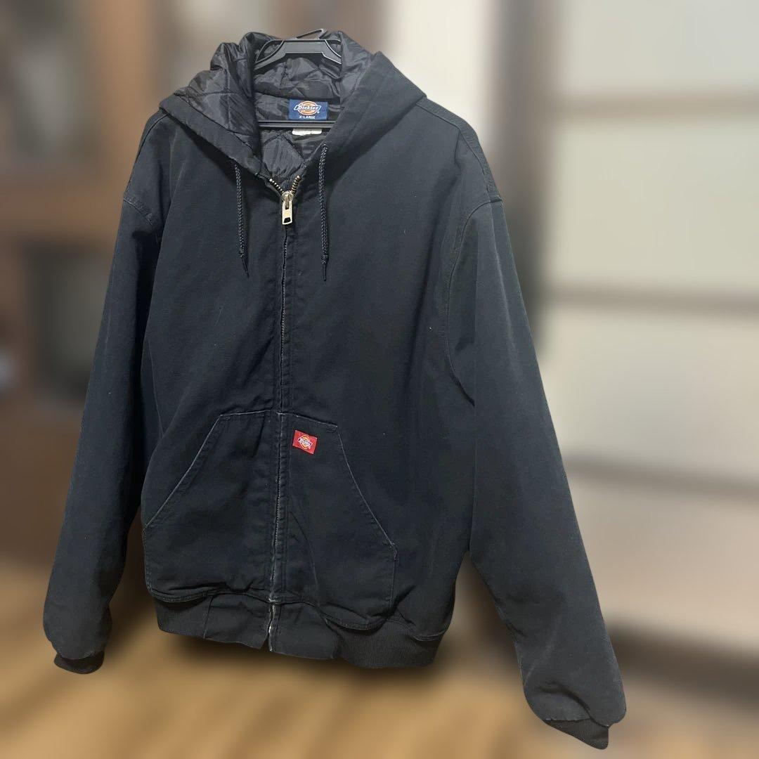 Dickies ブラック フード付き ジャケット