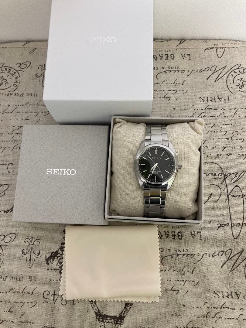 美品！ SEIKO セイコー メンズ 電波ソーラー ブラック sbtm159