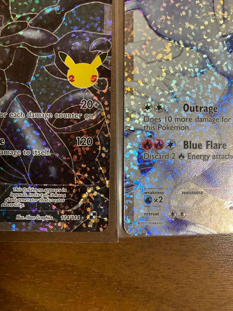 海外版　日本版　ポケモンカード 25周年　ゼクロム ＆ レシラム セット