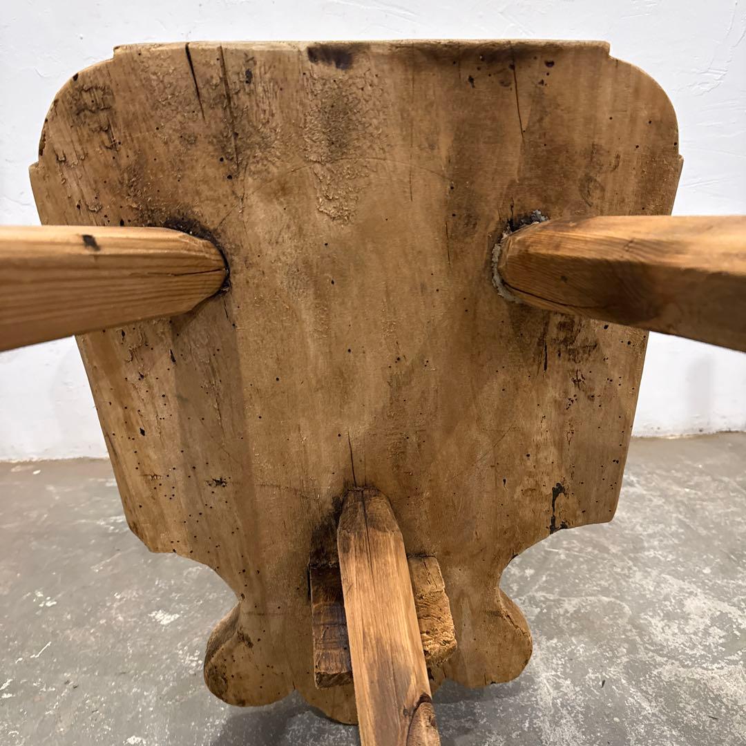 アンティーク　チェア　剥離　フランス　飾り椅子