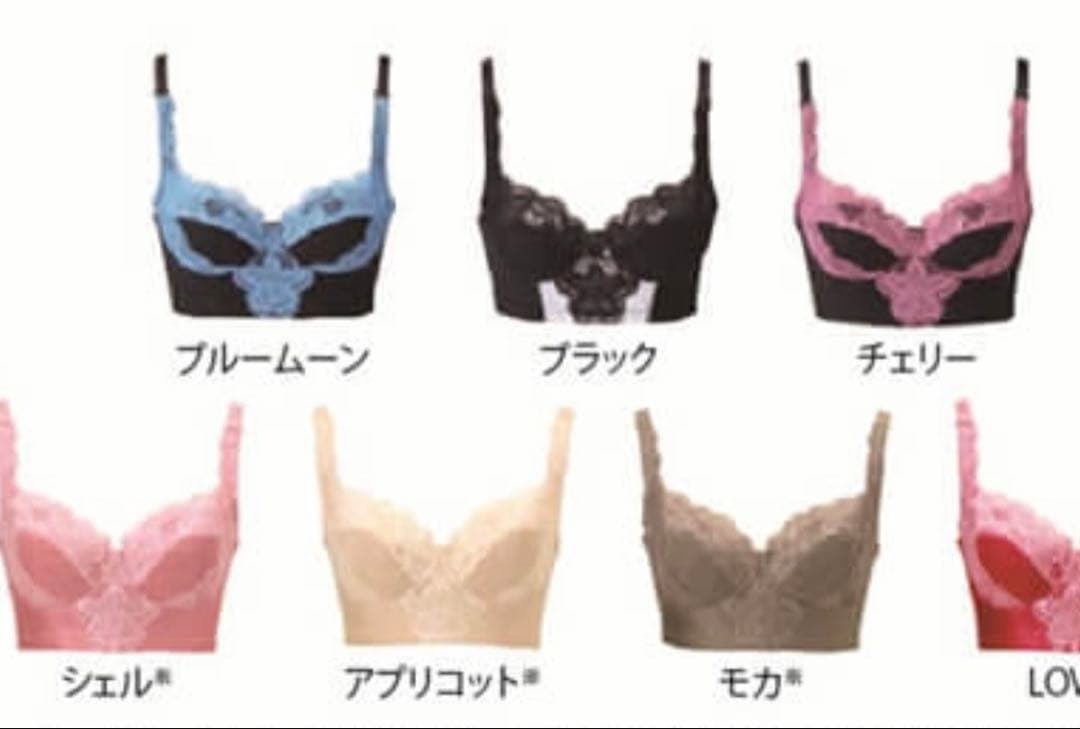 LALA ベージュ レースブラジャー70C アプリコット