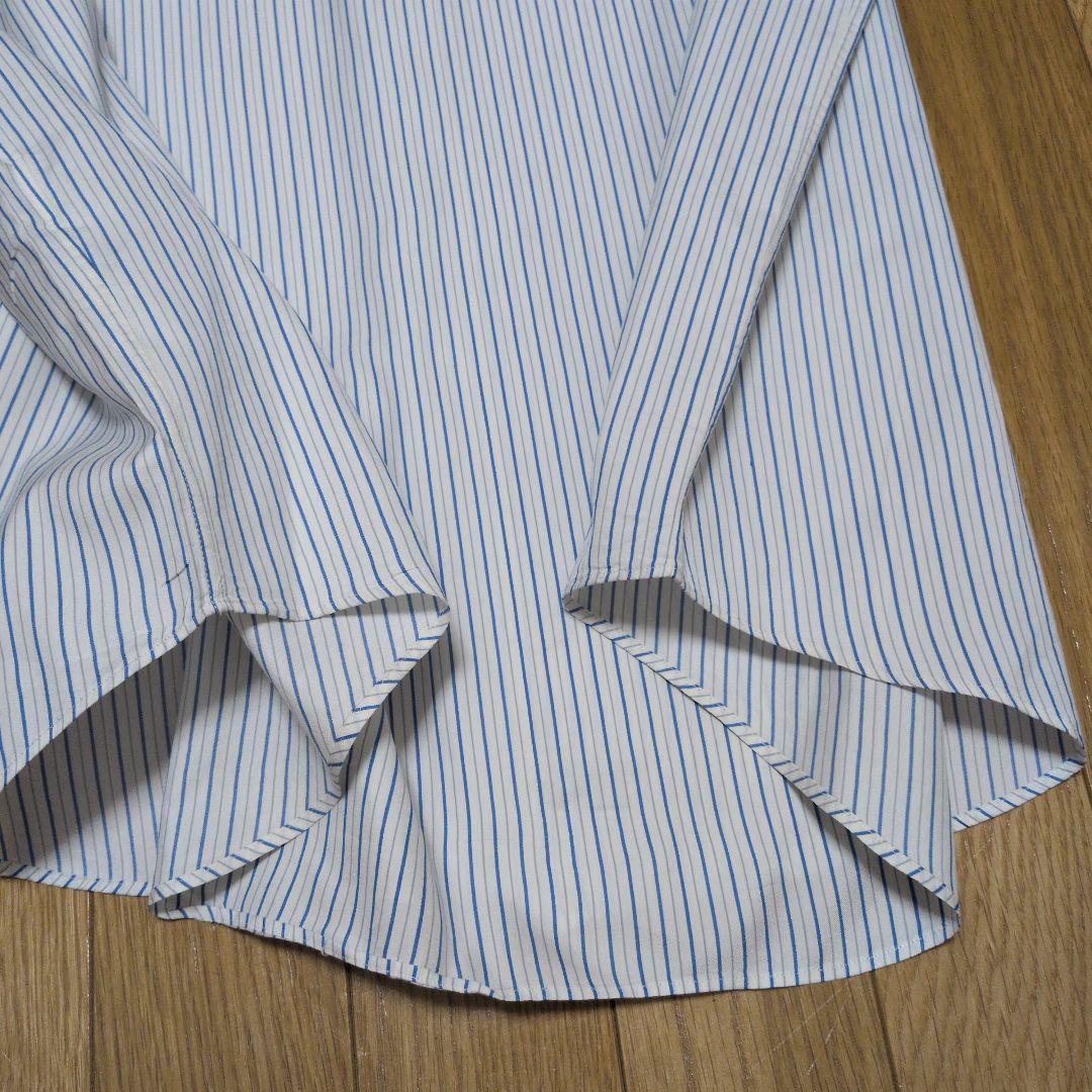 AURALEE　COTTON SILK STRIPE SHIRT コットンシルク