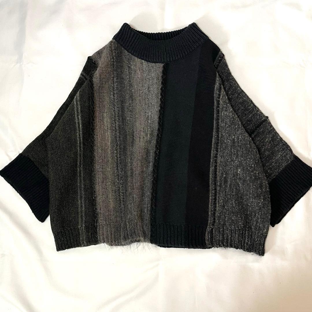 FUGAFUGA 佐藤繊維 アルパカ モヘヤ リネン ニットプルオーバー