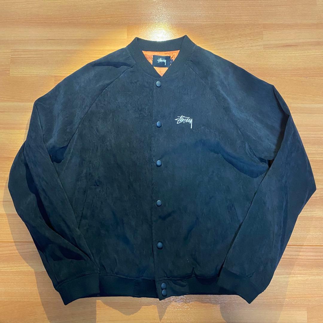 超激レア STUSSY ステューシー スタジャン スカジャン ブラック 刺繍