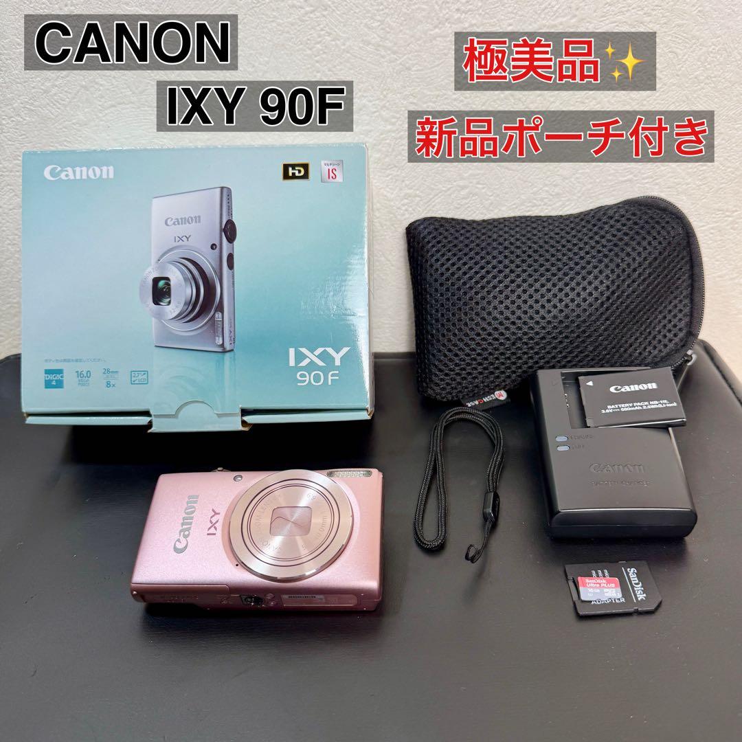 極美品　Canon IXY 90F PC2018 充電器　箱　ピンク　動作品SD