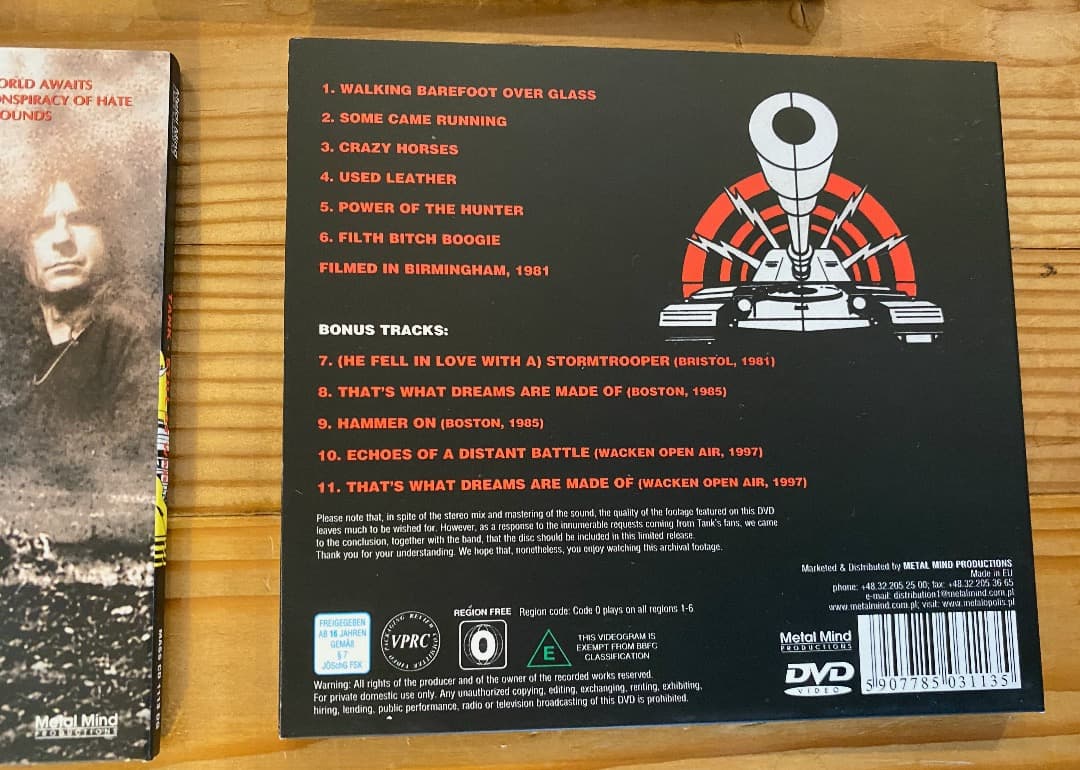 TANK 8CD+1DVD Boxセット NWOBHM タンク