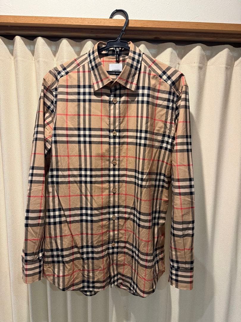 BURBERRY チェック柄 長袖シャツ Mサイズ