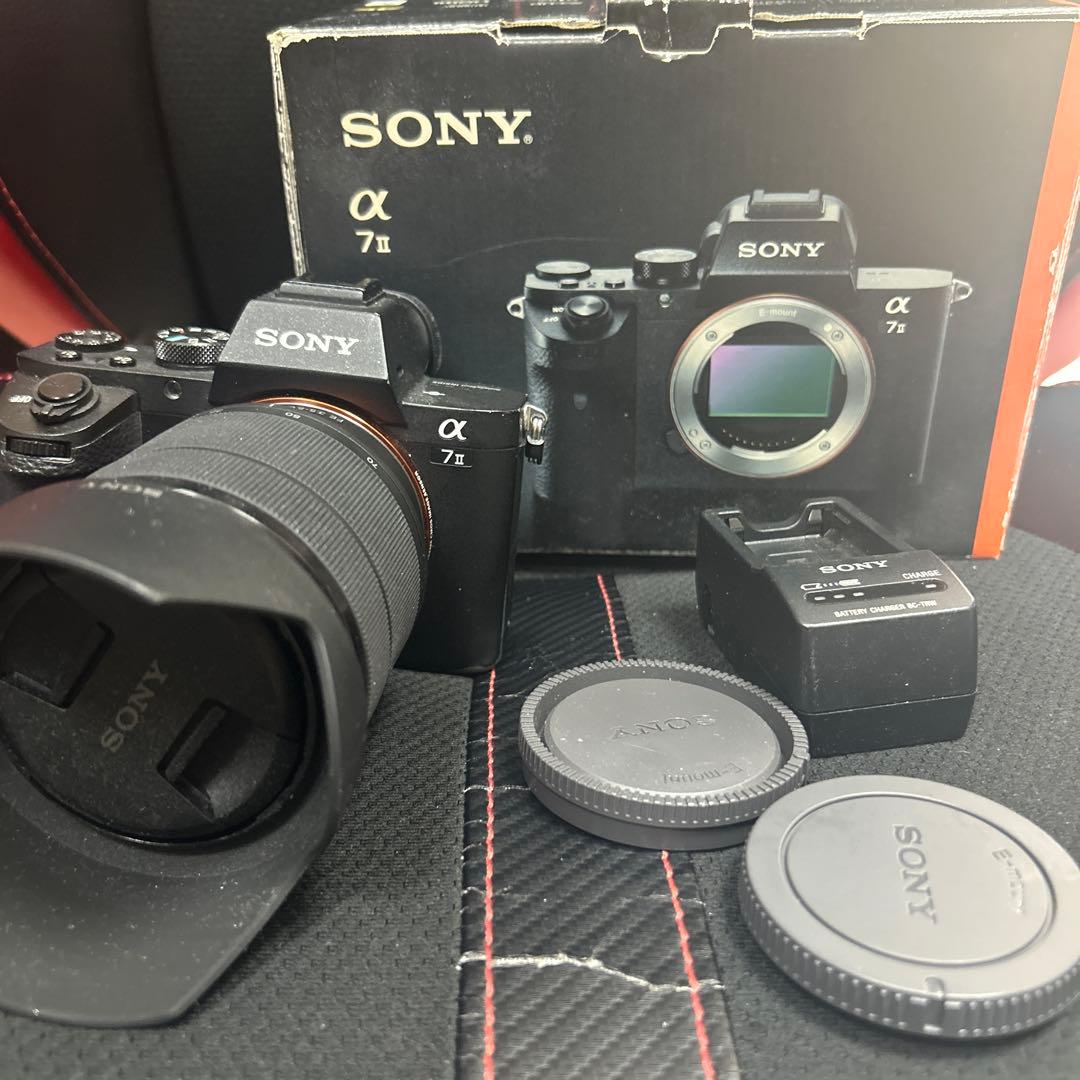 SONY α7 II 本体、レンズ、充電池1個付き