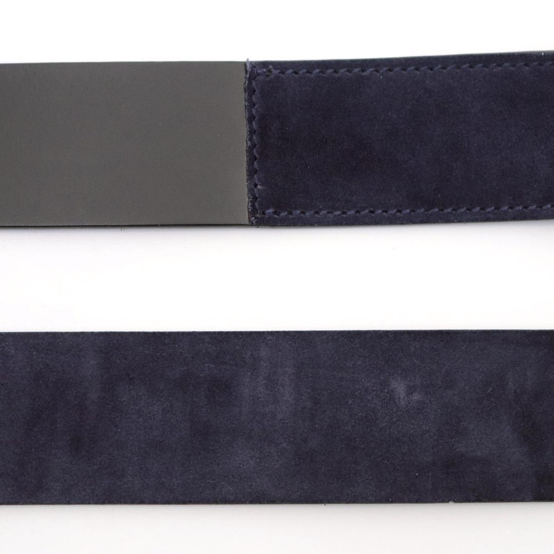 Ferragamo ガンチーニ スエードベルト 幅4 80〜100cm 1077