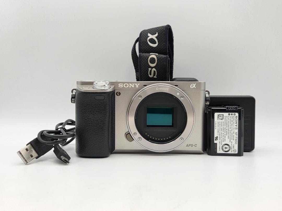 ソニー　SONY α6000 ボディ シルバー ILCE-6000