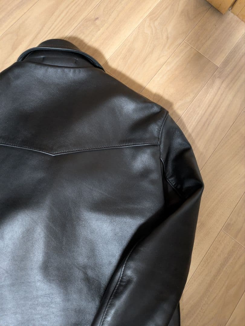 666 LEATHER WEAR ダブルライダースジャケット 38