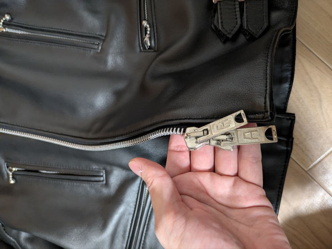 666 LEATHER WEAR ダブルライダースジャケット 38