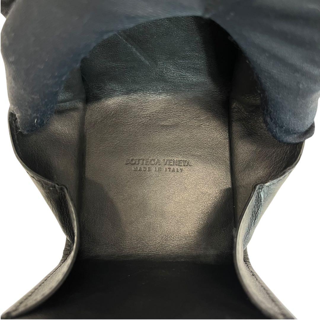 極美✨ボッテガヴェネタ ケース マキシ イントレチャート レザー 黒
