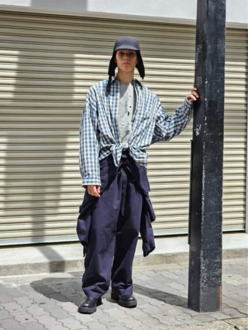 【美品】希少 MAISON SPECIAL カットオフ ジャンプスーツ ネイビー