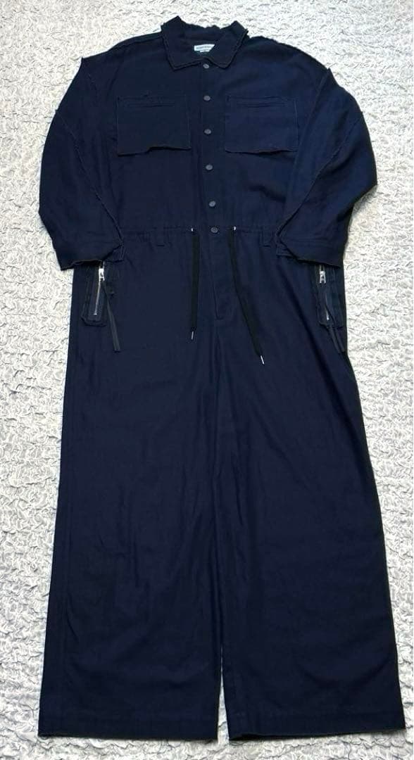 【美品】希少 MAISON SPECIAL カットオフ ジャンプスーツ ネイビー