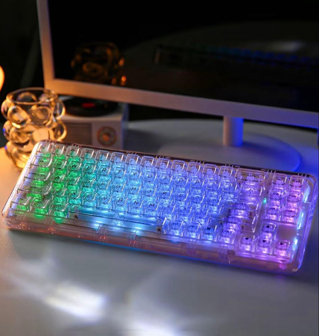 YUNZII X71 メカニカルゲーミングキーボード　ピンク　美品