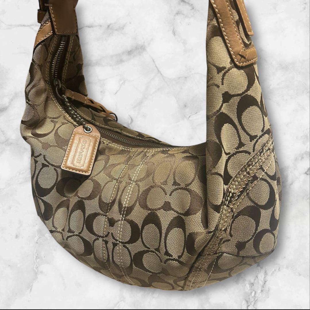 COACH ホーボー 三日月 ワンショルダー ショルダーバッグ ハーフムーン