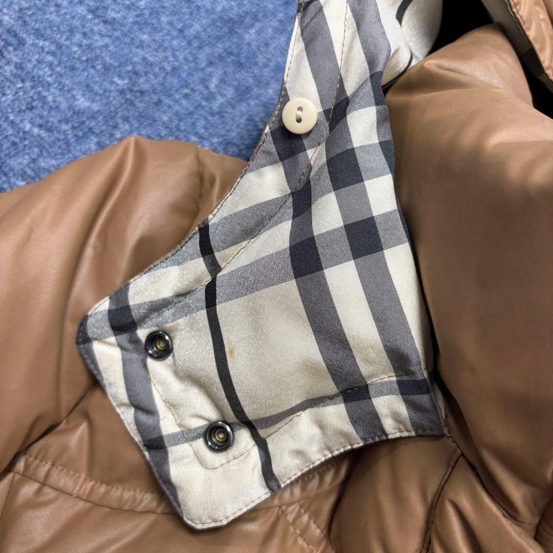 秦*琳様 バーバリーブルーレーベル　ダウンコート　フード付き　ノバチェック　大き