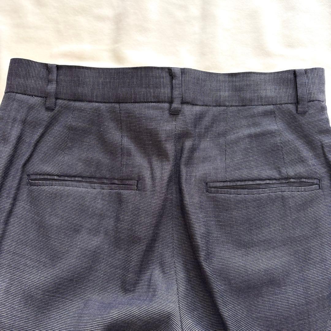 美品☆トゥモローランド ノーカラー　ジャケット パンツ スーツ イタリア生地